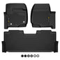 Solid Spare TPE Floor Mats Liners Fit For 17-24 Ford F-250 F-350 F-450 Super Duty Crew Cab