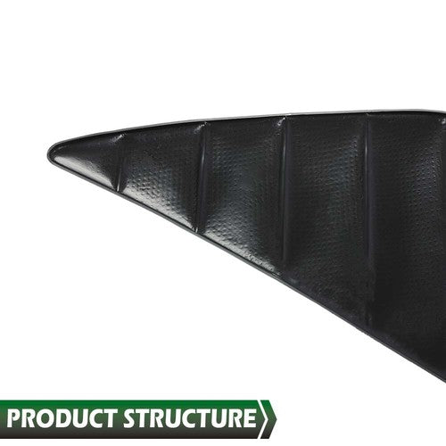 Solid Spare 2pcs Fit For 2010-2014 Ford Mustang Left+Right Door Panel Insert Pleated Black