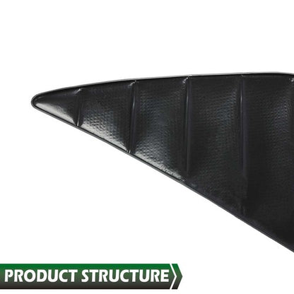 Solid Spare 2pcs Fit For 2010-2014 Ford Mustang Left+Right Door Panel Insert Pleated Black