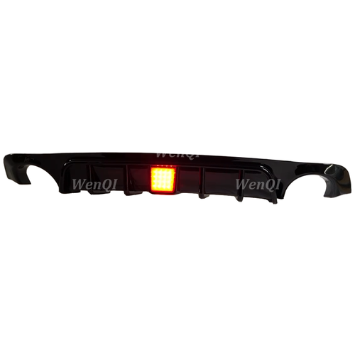 Rear Lower Diffuser Lip W/Light LED For Infiniti Q50 2018 2019 2020 2021 22-2023