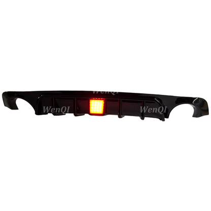Rear Lower Diffuser Lip W/Light LED For Infiniti Q50 2018 2019 2020 2021 22-2023