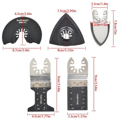 Solid Spare 40Pcs Oscillating Tool Accessories Kit Universal Metal Wood Multitool Saw Blades