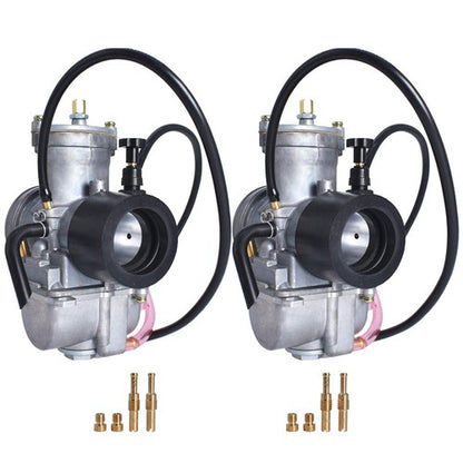 Solid Spare Fit For Yamaha Banshee 34MM 34 Mil Larger Carbs PWK - One Pair 2 X Carburetors