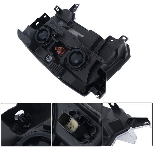 Solid Spare For Ford F250 F350 SuperDuty 2023-2024 Headlight Driver/Left Side Single Halogen