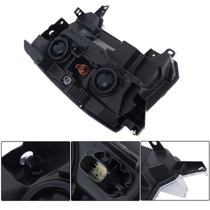 Solid Spare For Ford F250 F350 SuperDuty 2023-2024 Headlight Driver/Left Side Single Halogen