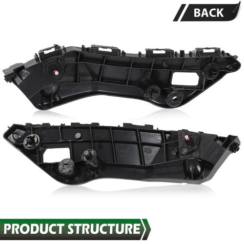 Solid Spare Fit For 2013-2015 Toyota RAV4 Front Bumper Retainer Bracket Left+Right Pair Set