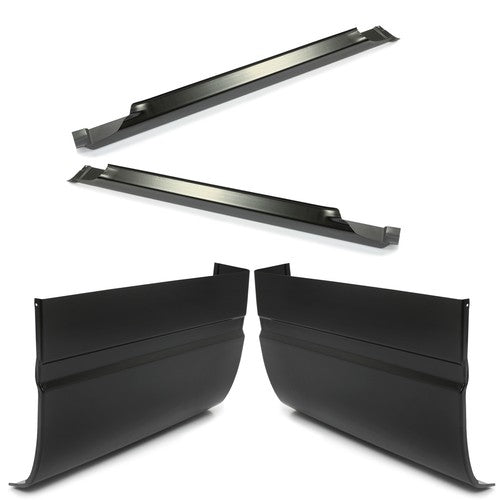 Solid Spare Rocker Panel Cab Corner Kit For 88-98 Chevy&GMC C/K 15 25 3500 2DR Extended Cab