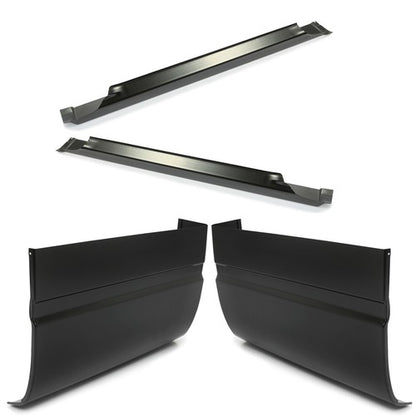 Solid Spare Rocker Panel Cab Corner Kit For 88-98 Chevy&GMC C/K 15 25 3500 2DR Extended Cab