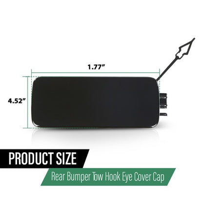 Solid Spare Fit For 2020-2023 Land Rover Defender 90 110 Rear Bumper Tow Hook Eye Cover