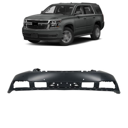 Solid Spare Plastic Front Bumper Cover With Sensors Holes Fit For Chevrolet Tahoe 2015-2020