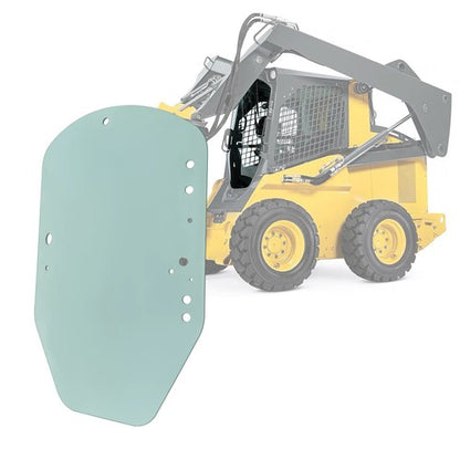 Solid Spare For John Deere Skid Steer & Track Loader D & E Series Clear Door Glass # T312628