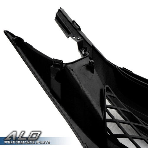 Solid Spare Fit For 16-21 Honda Civic 10th Gen Type R Style Front Bumper Hood Grille Black