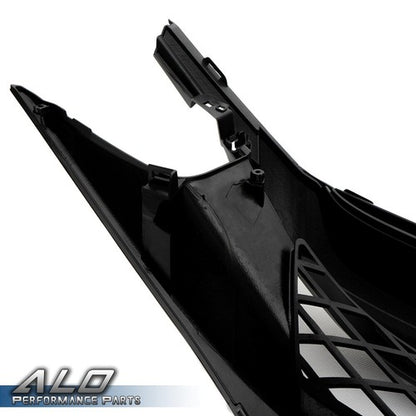 Solid Spare Fit For 16-21 Honda Civic 10th Gen Type R Style Front Bumper Hood Grille Black