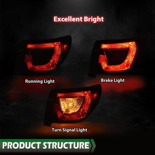 Solid Spare Pair Tail Lights w/ bulbs LH & RH Fit For 2013-2017 Chevy Traverse LS LT LTZ