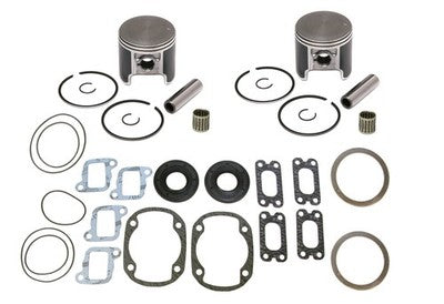2 SPI .010 Over Pistons, Bearings & Full Gasket Kit for Ski-Doo 500 F/C 72.25mm