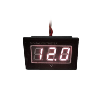 12V Trolling Motor Digital Volt Meter Battery Indicator Charge Status - RED