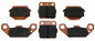 Front & Rear Semi-Metallic Brake Pads for Suzuki QuadRacer 250 LT250R 1985-1986