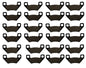 Solid Spare 12 Sets of Brake Pads for Arctic Cat ATV's & UTV's Replaces OEM 1436-420