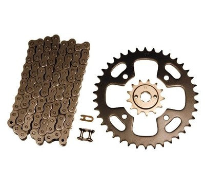 Solid Spare Natural 520x86 O-Ring Drive Chain & 13/38 Sprockets for Honda ATC200X 1986-1987