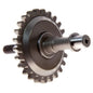 Solid Spare Water Pump Impeller Shaft w/ Gear for Suzuki 2003-2008 RM250 & 2003-2006 RM250Z