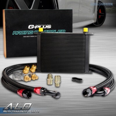Solid Spare Universal 30 Row AN10 Aluminum Thermostat Adaptor Racing Engine Oil Cooler Kit
