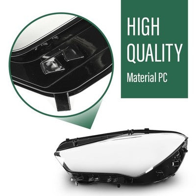 Solid Spare Fit For 2020-2022 Mercedes-Benz CLA Class W118 Headlight Headlamp Lens Cover
