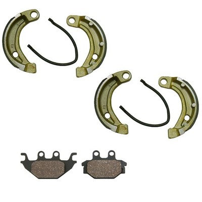 Solid Spare Front Brake Shoes & Rear Pads for Arctic Cat DVX 90, Alterra 90 fits 2015-2024