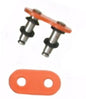 Factory Spec brand O-Ring Chain Master Link Rivet Style - Orange 520 Pitch ORing