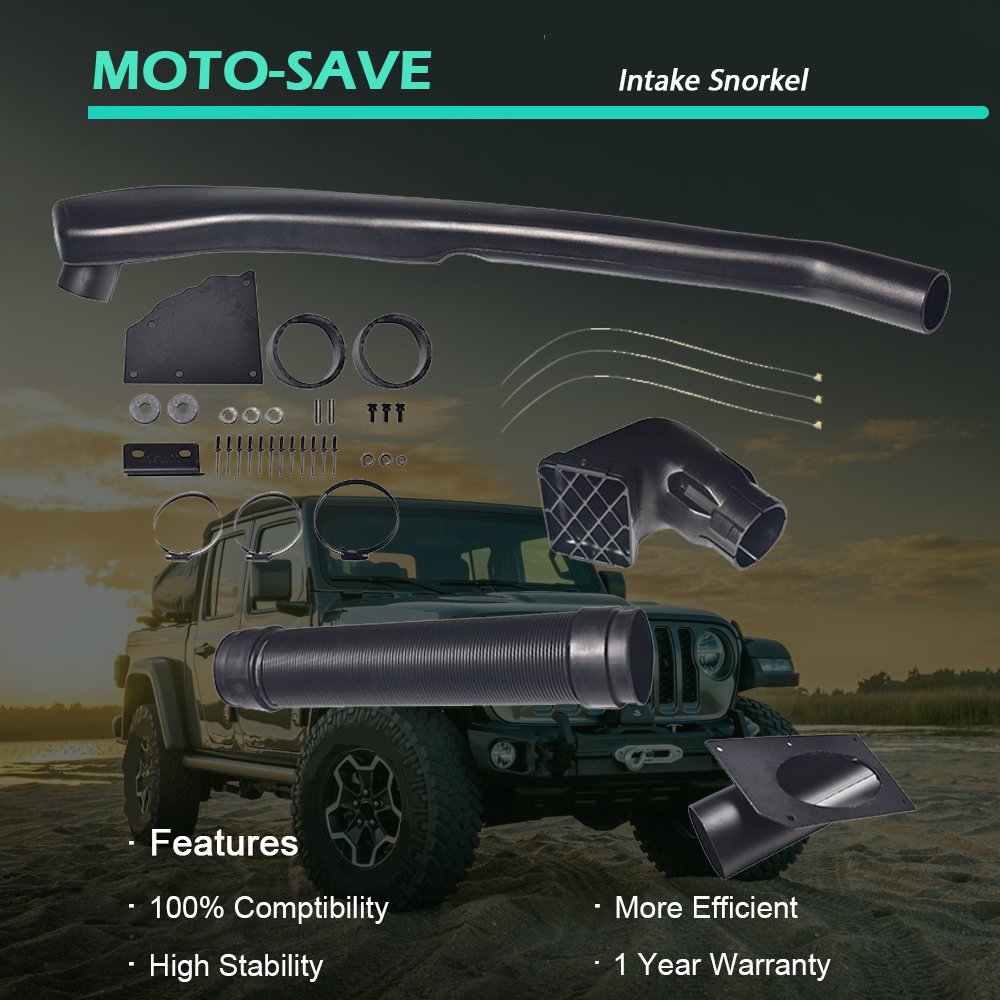 Solid Spare Cold Snorkel Kit For 1992-1999 Jeep Wrangler Ram Intake System 4WD TJ 4.0 I6