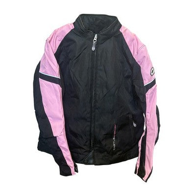 Women's Castle Escape Jacket Motorcycle Riding Street Bike Ladies - Pink Size 12