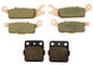 Solid Spare Front & Rear Severe Duty Brake Pads for Yamaha Raptor 250 fits 2008-2013 YFM250R