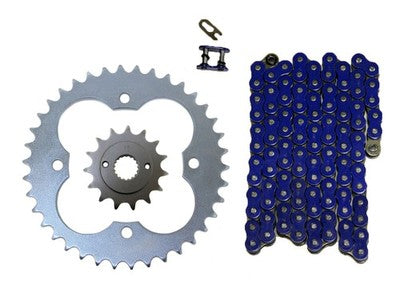 Solid Spare Blue 520x94 Drive Chain & 14/38 Sprockets for Honda TRX400EX Sportrax 1999-2004