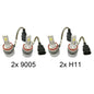 For 07-16 Chevy Silverado 72W 7600 COB LED Headlight Conversion Kit Hi/Low Beam