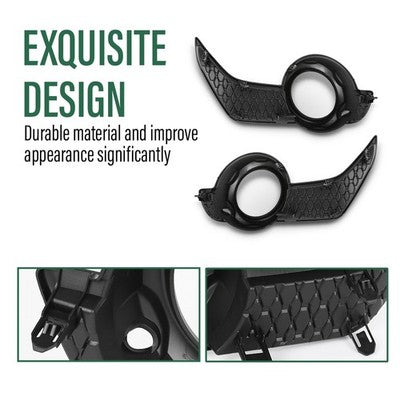Solid Spare Fog Light Bezel Lamp Trim Left+Right Side Fit For 2014-2020 Toyota 4Runner