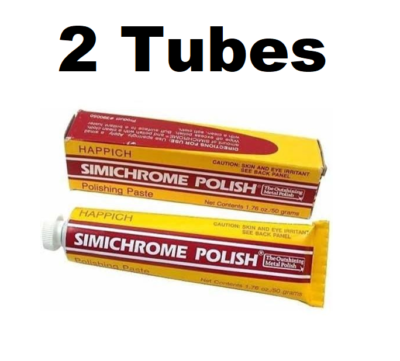 Solid Spare Simichrome TUBE-50G Outshining Metal Polish 1.76 oz Prevents Tarnishing 2 PACK