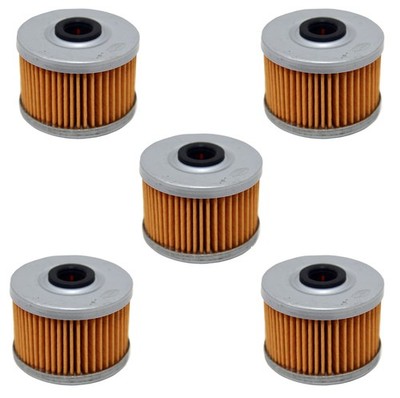 Solid Spare 5 Pack Oil Filters for Honda Rancher 350 & 420 TRX300EX TRX400EX Foreman 450 500