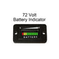 72 Volt / 72V Polaris GEM Electric Vehicle Battery Meter Gauge Charger Indicator