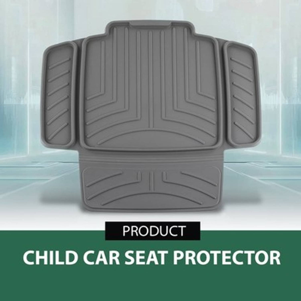 Solid Spare TPE Car Seat Protector | Waterproof, Anti-Slip for Baby & Child Seats Gray