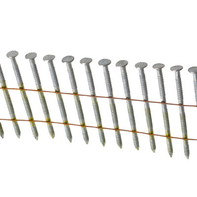 Solid Spare 3600Pcs Siding Nails 1-1/2 x .092 15 Degree Collated Wire Coil Full Round Head