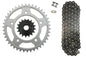 Solid Spare Black 525x122 O-Ring Chain & 17/41 Sprockets for Honda Shadow ACE 750 1998-2003