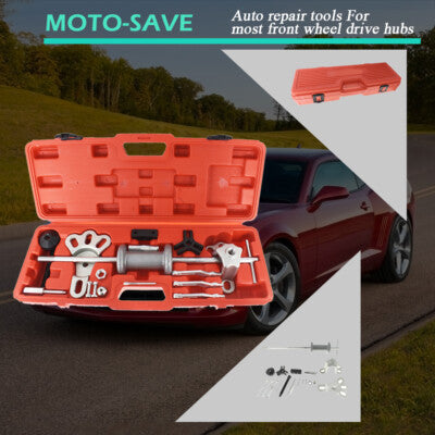Solid Spare 17Pc Slide Hammer Dent Puller Tool Kit include Wrench Adapter Axle Bearing Hub