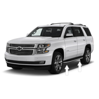 CHROME RUNNING BOARD TRIM MOLDING PACKAGE For 2015-2020 CHEVY TAHOE SUBURBAN