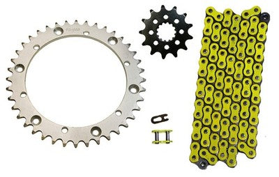 Solid Spare Yellow 520x92 Drive Chain & 13/40 Sprockets for Yamaha Raptor 660 2001-2005