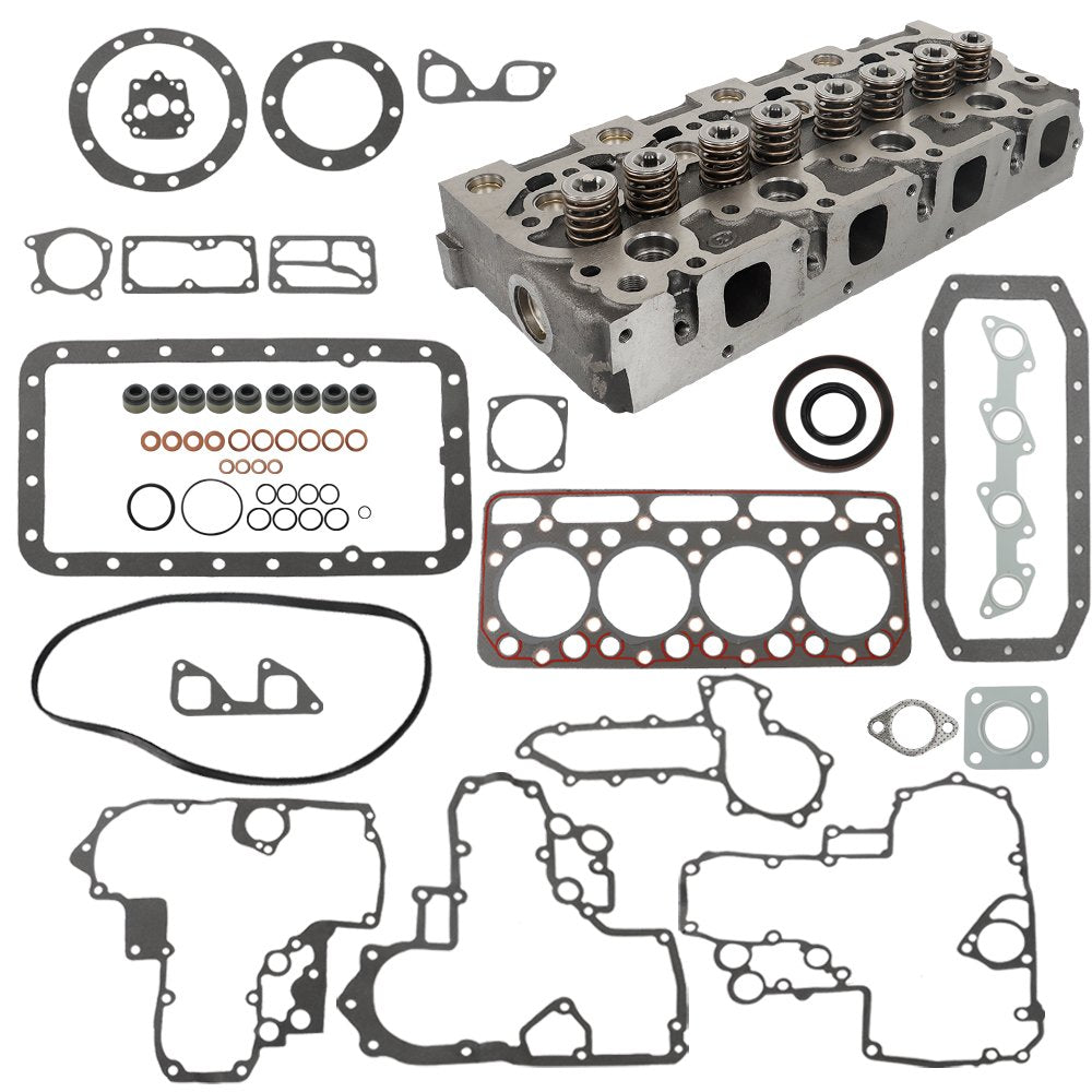 Solid Spare Complete Cylinder Head & Gasket For Holland Skid Steer L555 L553 Kubota V1902