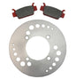 Solid Spare Front Disc Brake Rotor & Brake Pads fits Honda Rincon 680, Rubicon & Foreman 500
