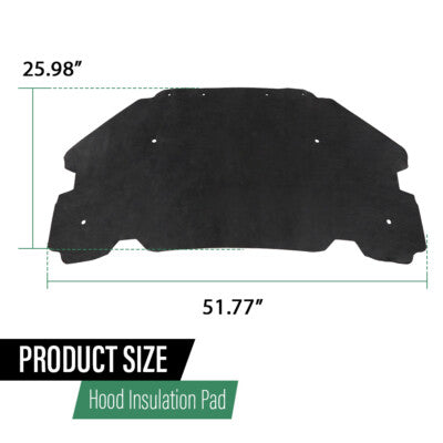 Solid Spare New Fit For 2005-2010 Pontiac G6 Hood Insulation Pad Heat Blanket & Clips