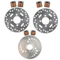 Solid Spare Front & Rear Brake Rotors & Brake Pads for Yamaha Raptor 125 fits 2011 2012 2013