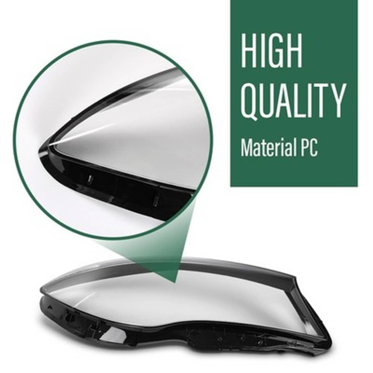 Solid Spare Headlight Replacement Lens Fit For Mercedes Benz W117 CLA250 CLA45 AMG 2016-2019