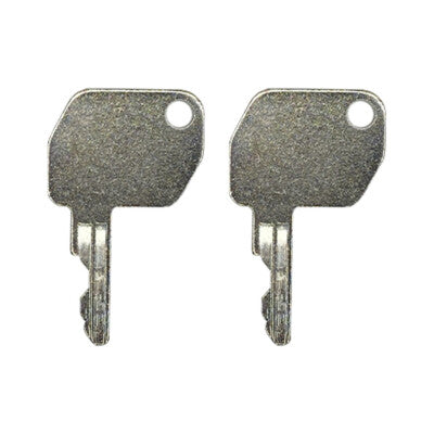 Solid Spare (2) Ignition Key For Ford JCB New Holland Case Backhoe Tractor 92274 86502903