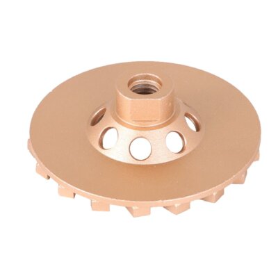 Solid Spare 4-1/2 in Concrete Grinding Cup Wheels 18 Diamond Abrasive Segments 5/8"-11 Arbor